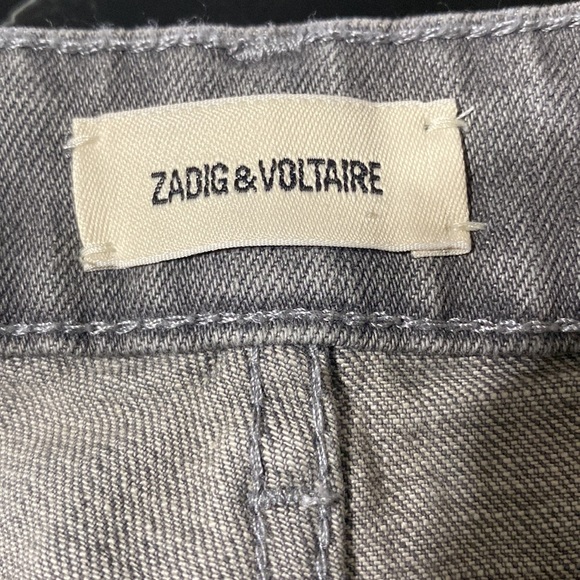 Zadig & Voltaire Denim Ava Eco Gris Light Jeans - Picture 7 of 14